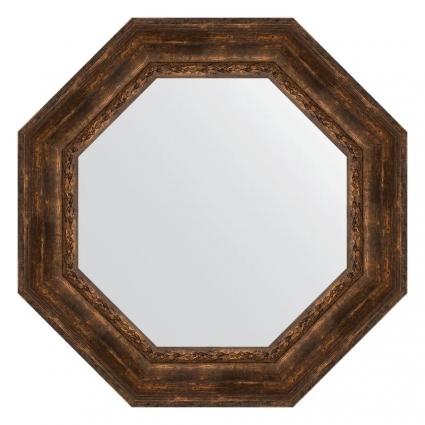 Зеркало Evoform Octagon BY 7395 77 состаренное дерево с орнаментом, в багетной раме