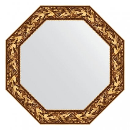 Зеркало Evoform Octagon BY 3831 79х79 византия золото, в багетной раме
