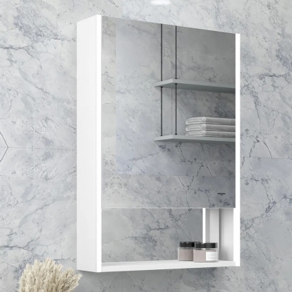 Зеркало-шкаф Reflection Box RF2420WH 50 белый, с подсветкой