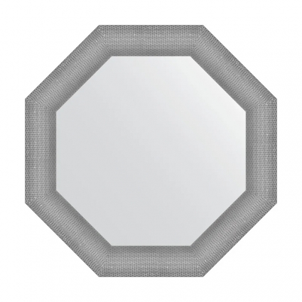 Зеркало Evoform Octagon BY 7405 71 серебряная кольчуга, в багетной раме