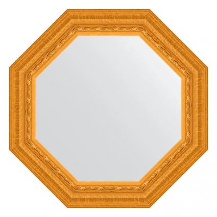 Зеркало Evoform Octagon BY 7326 59 сусальное золото, в багетной раме