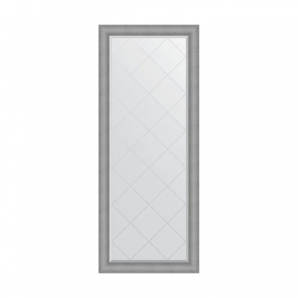 Зеркало напольное Evoform Exclusive-G Floor BY 6390 112х202 серебряная кольчуга, с фацетом, в багетной раме
