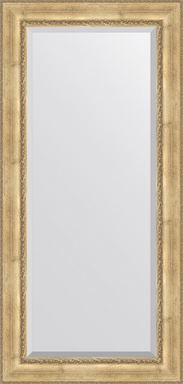 Зеркало Evoform Exclusive BY 3610 82x172 см состаренное серебро с орнаментом, прямоугольное,  в стиле ретро