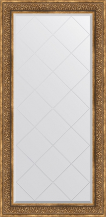 Зеркало Evoform Exclusive-G BY 4292 79x161 см вензель бронзовый прямоугольное,  в стиле ретро