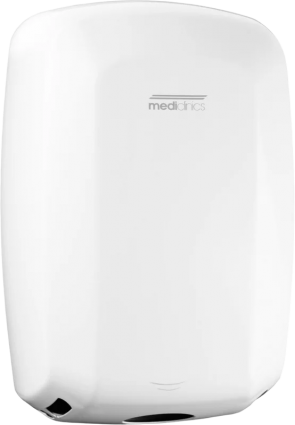 Сушилка для рук Mediclinics Macflow Plus M19A с бесщеточным двигателем, белая, мощность 1100 Вт, сенсорная
