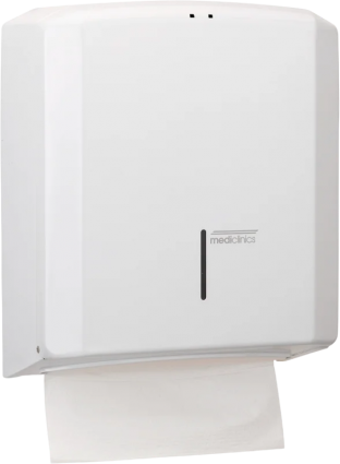 Диспенсер бумажных полотенец Mediclinics Aura DT2106 белый прямоугольный, 27.5x13.2x33 см