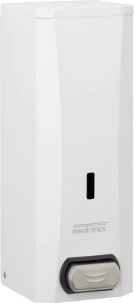 Диспенсер для мыла Mediclinics DJ0040 белый, матовый, прямоугольный, 10x12.8x27.5 см