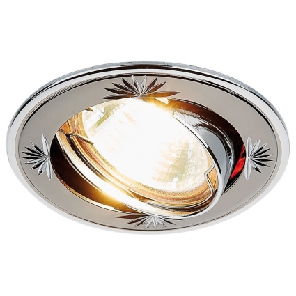 Встраиваемый светильник Ambrella light Classic 104A CF GU/CH в современном стиле, цвет хром