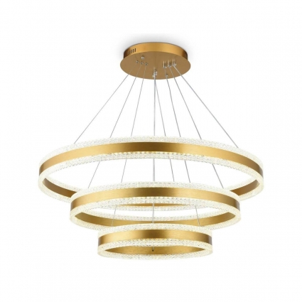 Подвесной светодиодный светильник Ambrella light Acrylica Original FA6183 цвет золотой, мощность 245 Вт