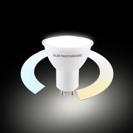 Умная лампа GU10 LED 7W 3300К-6500К CCT+DIM (BLGU1018) Elektrostandard a071006 цвет белый