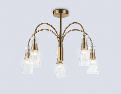 Люстра на штанге Ambrella light High light LH55701 в стиле модерн, цвет прозрачный