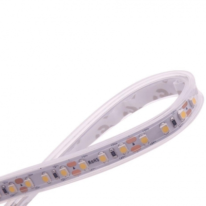 Светодиодная влагозащищенная лента DesignLed 9,6W/m 120LED/m 3528SMD холодный белый 5M 002765, цвет белый, мощность 48 Вт