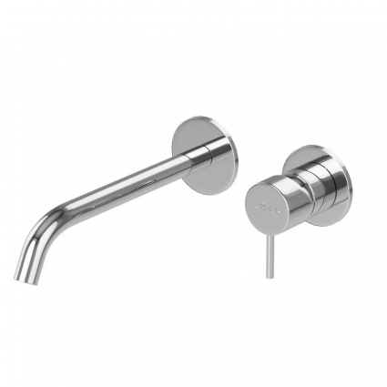 Смеситель для раковины Cezares Leaf LEAF-BLI2-20-L-01-W0 С ВНУТРЕННЕЙ ЧАСТЬЮ, хром, однорычажный, длина излива 23 см