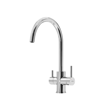 Смеситель для кухни Sancos Taper, с краном под фильтр для питьевой воды, хром, SC4012CH, однорычажный, длина излива 22 см