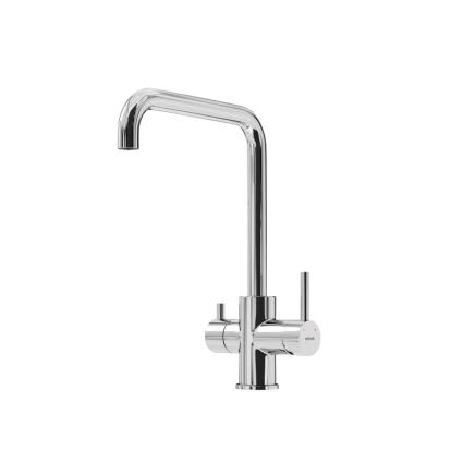 Смеситель для кухни Sancos Vela, с краном под фильтр для питьевой воды, хром, SC4013CH, однорычажный, длина излива 21.6 см