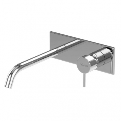 Смеситель для раковины Cezares Leaf LEAF-BLI1-L-01-W0 С ВНУТРЕННЕЙ ЧАСТЬЮ, хром, однорычажный, длина излива 22.6 см