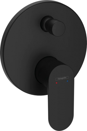 Встраиваемый смеситель для душа и ванны Hansgrohe Rebris S 72467670 черный матовый однорычажный,  в современном стиле