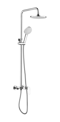 Душевая стойка Oulin Bath OL-HT-2306 хром штанга 120 см, шланг пластиковый 150 см