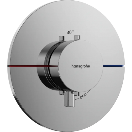 Термостатический смеситель встраиваемый Hansgrohe ShowerSelect Comfort S 15559000 хром термостат,  в современном стиле