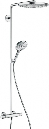 Душевая стойка Hansgrohe Raindance Select S 300 2jet 27133000 хром штанга 107.5 см, шланг 160 см