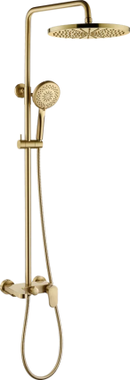 Душевая стойка Boheme Spectre 458-MG matt gold золото, штанга 140 см