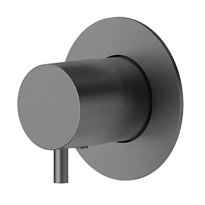 Встраиваемый смеситель для душа и ванны Newform X-Steel 316 67671EX.59.064 gun metal однорычажный,  в современном стиле