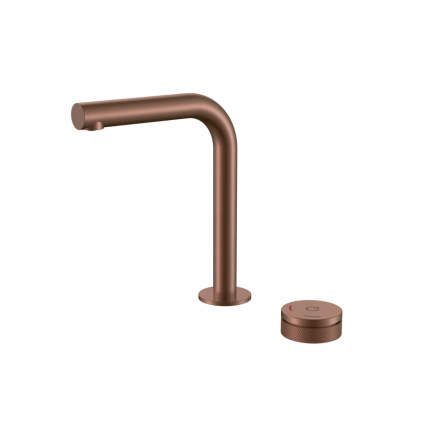 Смеситель для раковины Boheme Tech 158-BRB brushed bronze бронза, длина излива 14 см