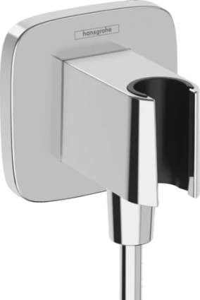 Шланговое подключение Hansgrohe FixFit Q 26887000 хром штанга 9 см,  в современном стиле