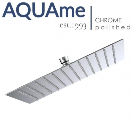 Верхний душ AQUAme Savona с хромированным покрытием AQM8607CR, размер 30 см, 1 режим