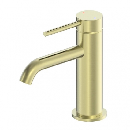 Смеситель для раковины Wonzon & Woghand Stick WW-88139017-BG брашированное золото однорычажный