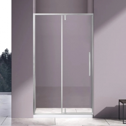 Душевая дверь в нишу Vincea Slim-N VDP-4SN120CL 120x195, профиль хром, распашная, стекло прозрачное