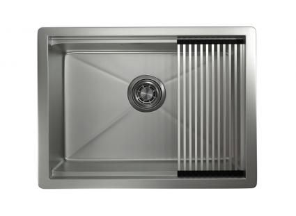 Мойка кухонная Granula Kitchen Space 6045U матовая сталь прямоугольная,  в современном стиле