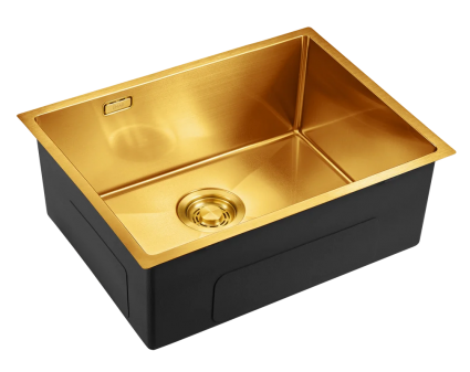 Мойка кухонная Emar PVD EMB-132 PVD Nano Golden глянцевая, прямоугольная
