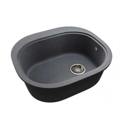 Мойка кухонная Emar Quartz EMQ-1570.C Антрацит матовая, прямоугольная