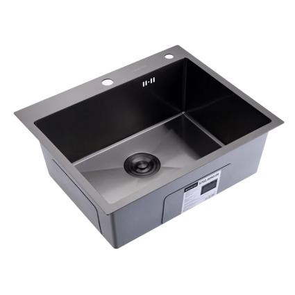 Кухонная мойка Splenka S702.6050.09, графит, матовая, прямоугольная