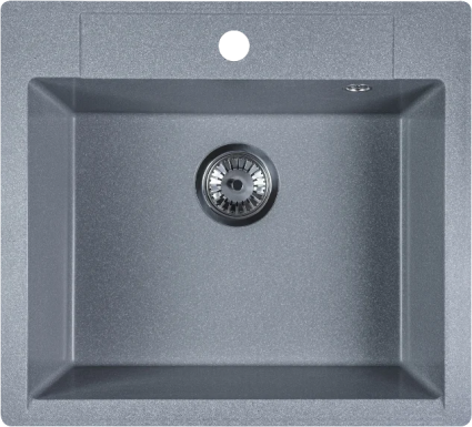 Мойка кухонная Reflexion Cubi RX1555GR гравий матовая, прямоугольная