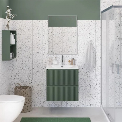 Мебель для ванной комнаты BelBagno Uno 70 подвесная, 2 ящика, матовая еловая, с доводчиками
