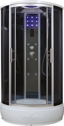 Душевая кабина Timo Standart T-1180 четверть круга, поддон средний, стекло тонированное