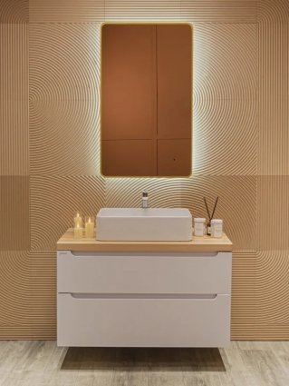 Зеркало Silver Mirrors Incanto-Gold 60х100 с подсветкой