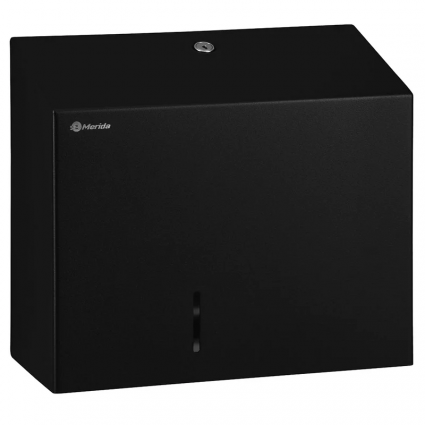 Диспенсер туалетной бумаги Merida Stella r duo BSC202.R черный прямоугольный, 32.9x10.95x29.06 см