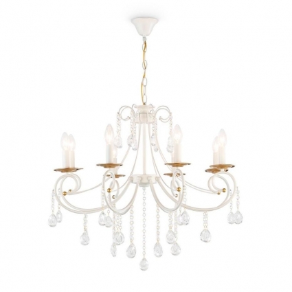 Подвесная люстра Ambrella light Traditional Classic TR4917 в классическом стиле, цвет белый