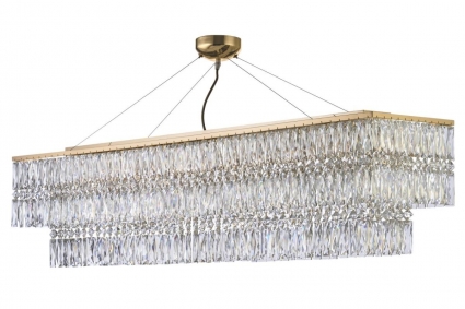 Люстра подвесная Arti Lampadari Elite Acquaro E 1.5.120x30.102 GP в современном стиле, мощность 400 Вт