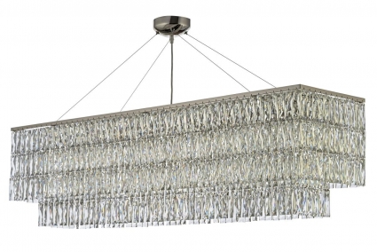 Люстра подвесная Arti Lampadari Elite Acquaro E 1.5.120x30.101 NP в современном стиле, цвет никель