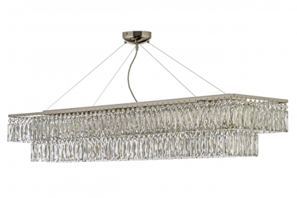 Люстра подвесная Arti Lampadari Elite Acquaro E 1.5.120x30.100 NP в современном стиле, цвет никель