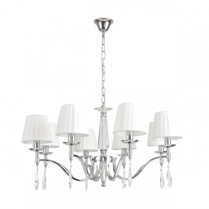 Люстра Lumion 8316/8 в классическом стиле, цвет белый, мощность 320 Вт