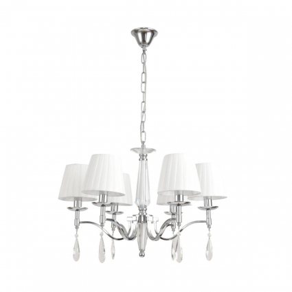 Люстра Lumion 8316/6 в классическом стиле, цвет белый, мощность 240 Вт
