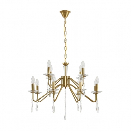 Люстра Lumion CLASSI 8319/12 в классическом стиле, цвет прозрачный, мощность 480 Вт