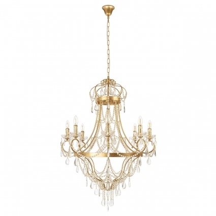 Подвесная люстра Loft it Foil 10430/8 в стиле модерн, цвет прозрачный, мощность 320 Вт