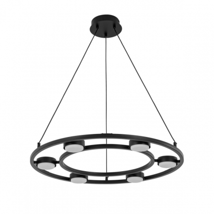 Люстра подвесная Lumion TORINA 8340/6 цвет черный, мощность 42 Вт
