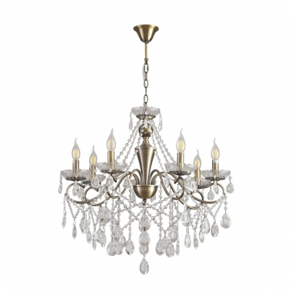Люстра Lumion CLASSI 8346/7 в классическом стиле, цвет прозрачный, мощность 280 Вт